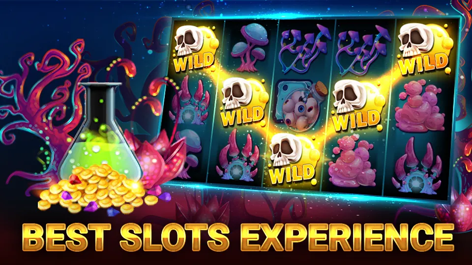 Hình ảnh máy đánh bạc và trò chơi bắn cá, biểu tượng các game nổ hũ và bắn cá K8vina.